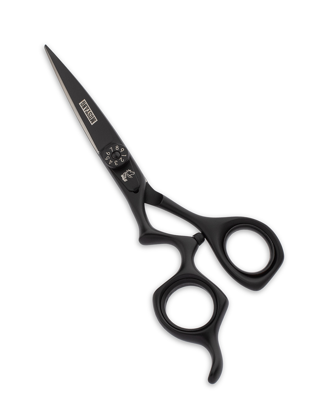 Ножницы прямые для левши Mustang Professional NP-03L Черный 5,5 дюймов