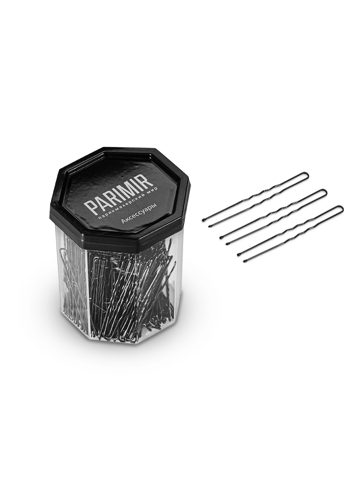 Шпильки волна Parimir PRSPIV01 350 шт 70 мм Черный