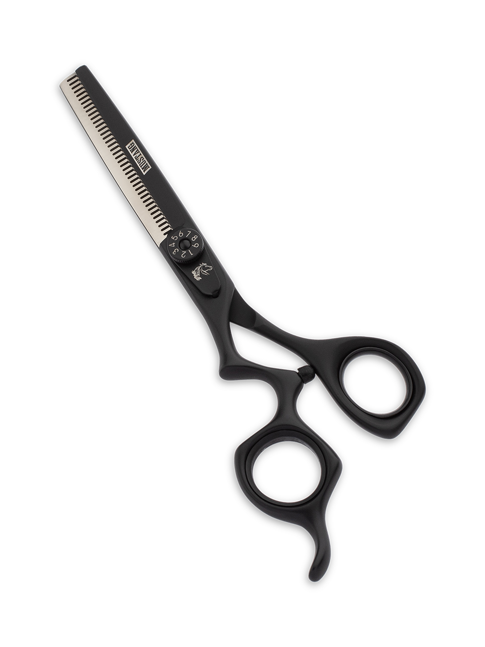 Ножницы филировочные для левши Mustang Professional NP-03LX Черный 6,0 дюймов