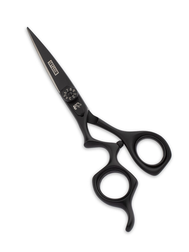 Ножницы прямые для левши Mustang Professional NP-03L Черный 5,5 дюймов